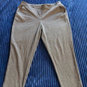 NWOT Nine West Trousers Size XL Houndstooth Pull On Pants!